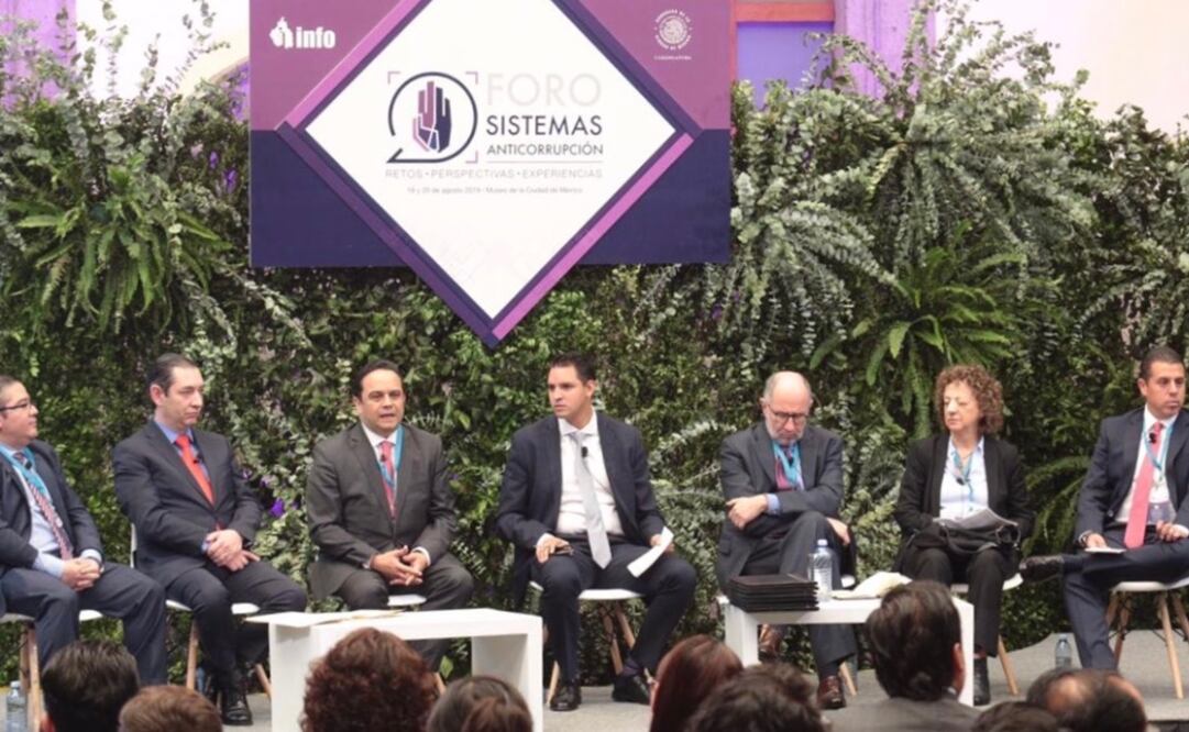 "Foro Sistemas Anticorrupción: retos, perspectivas y experiencias". Foto: Twitter @INAImexico