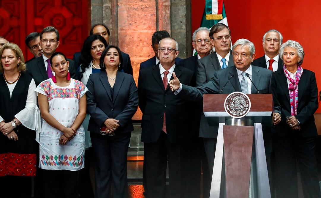 En 2017, López Obrador apostó por un gabinete paritario, integrado por 8 hombres y 8 mujeres. Foto: Archivo / EL UNIVERSAL