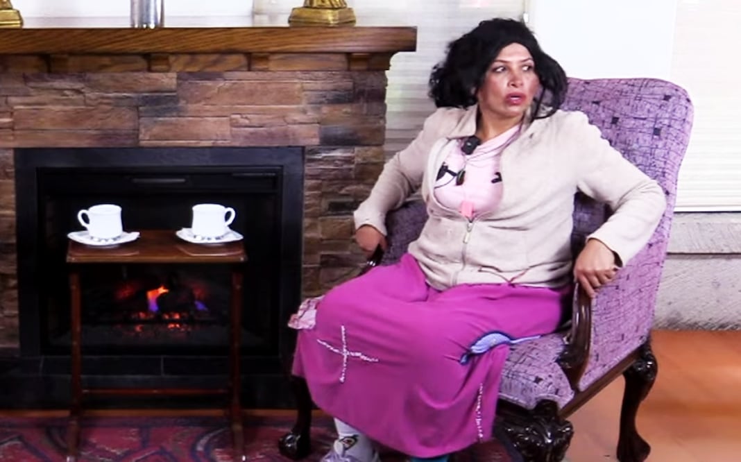 Liliana Arriaga, "la Chupitos", tiene 27 años de trayectoria como comediante.
Foto: YouTube, canal de Matilde Obregón