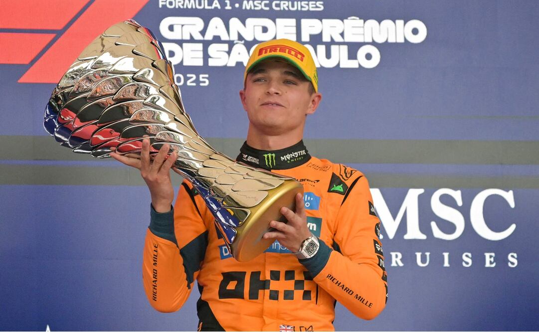 Lando Norris se acerca al título de F1 tras gran victoria en el GP de Brasil / Foto: AFP