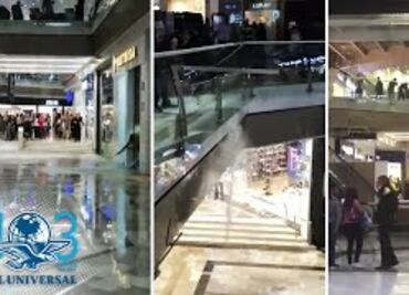 Captan inundación en centro comercial de la CDMX