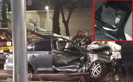 Suman cuatro muertos tras fatal choque en Calzada de Tlalpan; los tripulantes regresaban de una fiesta