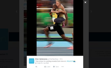 Ellen DeGeneres, en polémica por foto con Usain Bolt