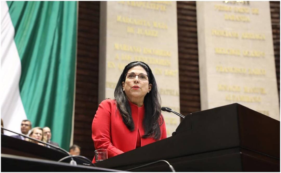 La diputada federal del PRI, Marcela Guerra Castillo, presentó a la Cámara de Diputados una iniciativa que reforma el artículo 15 de la Ley General de Educación Superior. Foto: Especial