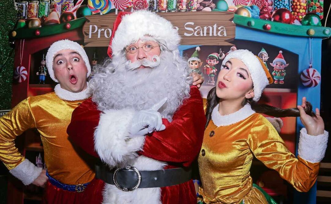 El personaje comparte que sus duendes también realizan un intercambio de regalos. Foto: Luis Camacho / EL UNIVERSAL