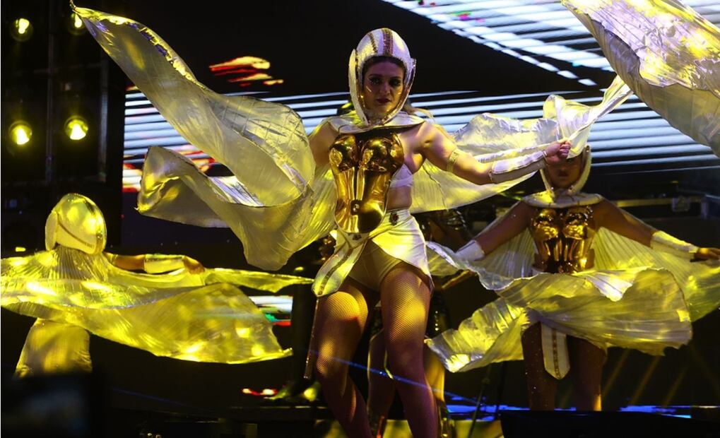 La Ciudad de México recibe al Nuevo Año 2025 con Polymarchs. Foto: Berenice Fregoso/EL UNIVERSAL