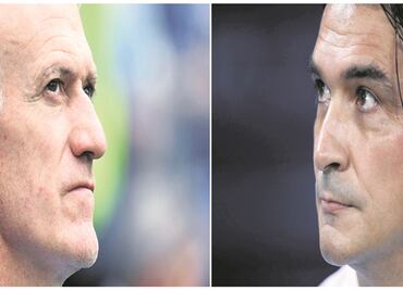 Deschamps y Dalic, técnicos antagónicos