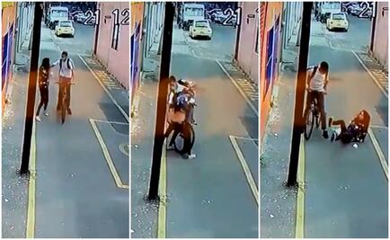 Ciclista golpea y asalta a joven en la colonia Narvarte