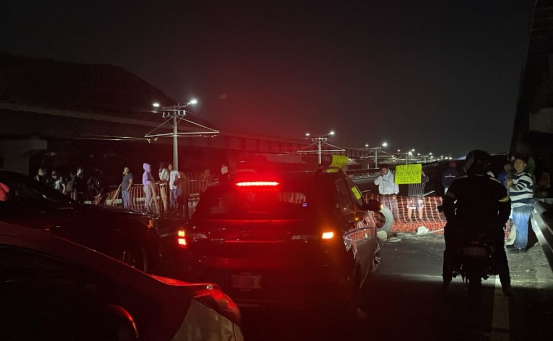 Residentes de Ixtapaluca, Edomex, bloquean autopista México-Puebla (26/03/2025). Foto: Especial