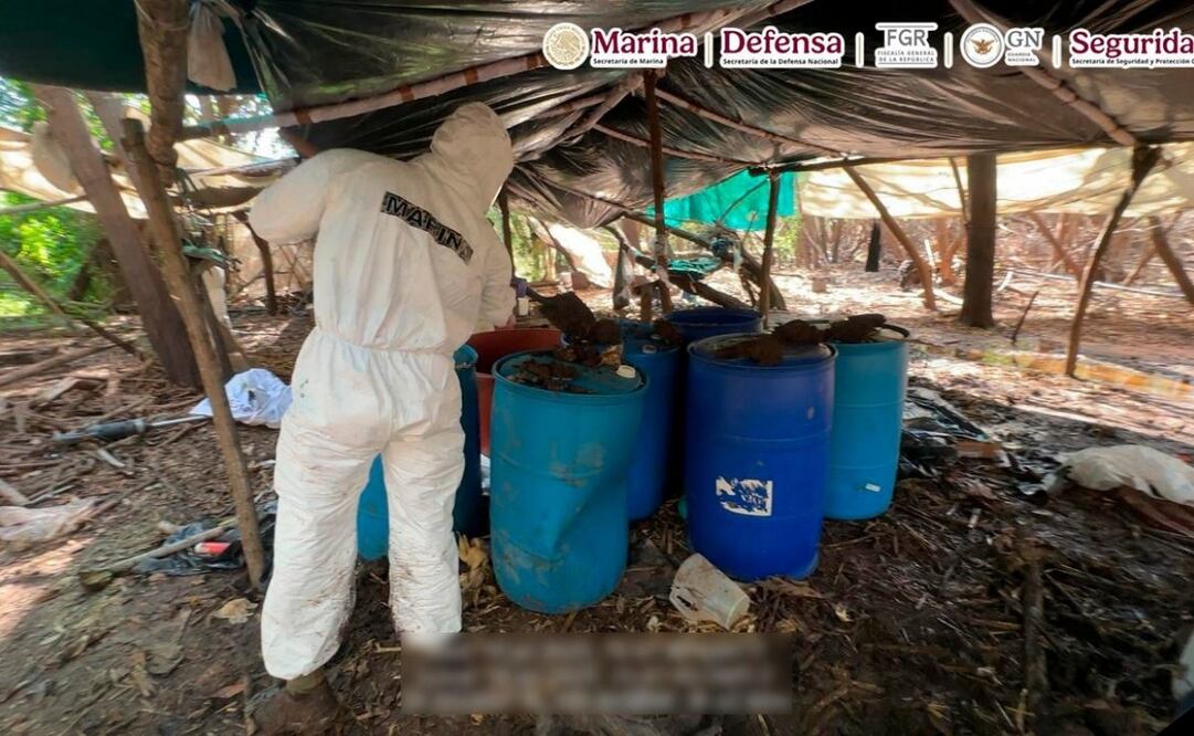 Desmantelamiento de seis laboratorios de drogas sintéticas. Foto: Especial