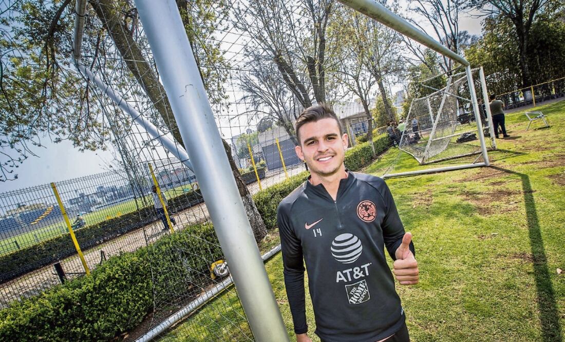 Hay optimismo en el joven ofensivo azulcrema para dar todo de sí y ayudar a la causa de su equipo. Foto: GERMÁN ESPINOSA. EL UNIVERSAL
