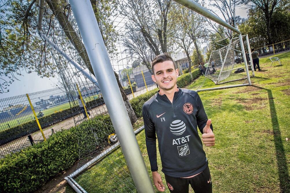 Hay optimismo en el joven ofensivo azulcrema para dar todo de sí y ayudar a la causa de su equipo. Foto: GERMÁN ESPINOSA. EL UNIVERSAL
