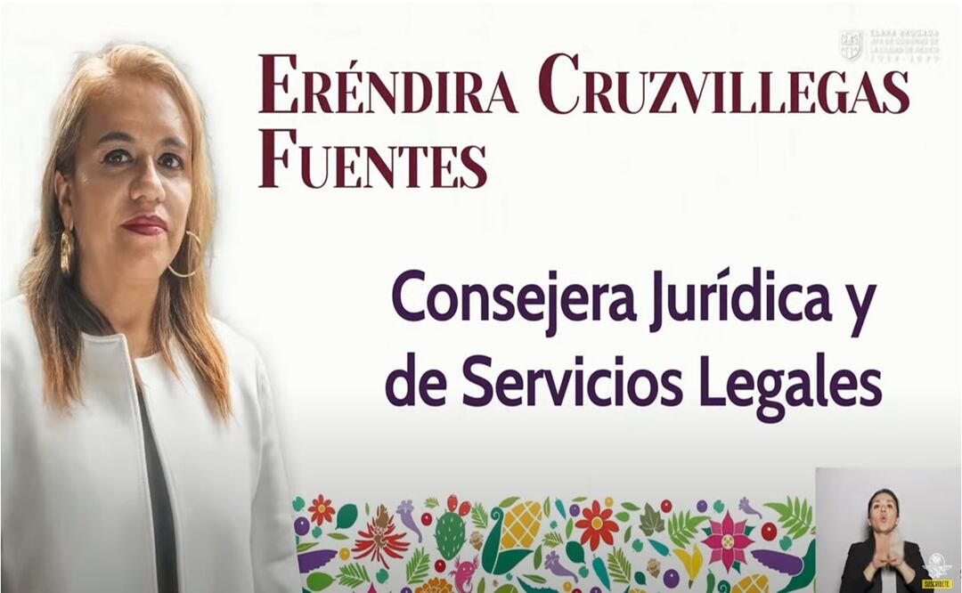 Perfil: ¿Quién es Eréndira Cruzvillegas Fuentes, próxima Consejera Jurídica?. Foto: Captura de pantalla
