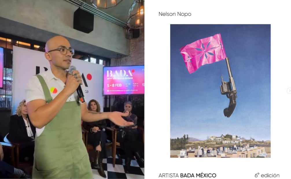 Desde la perspectiva de los participantes, el formato directo marca una diferencia. Nelson Nopo, artista oaxaqueño que participa por segundo año en BADA México.
Foto: Captura de pantalla en redes sociales