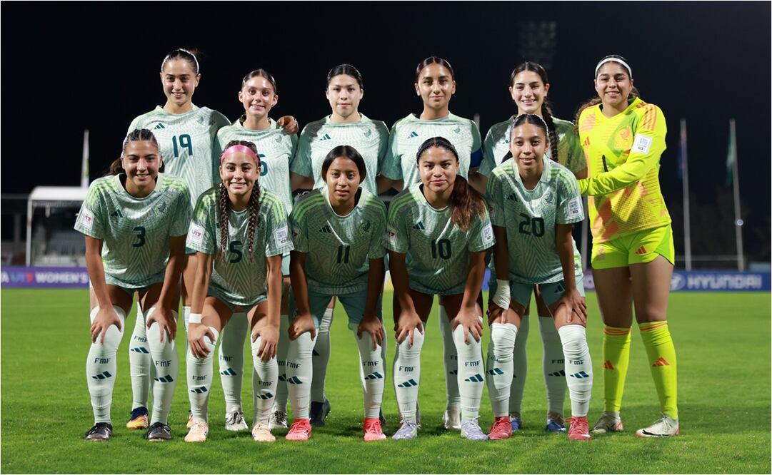 La Selección Mexicana Femenil Sub 17 disputará su segundo encuentro en el Mundial. FOTO: @Miseleccionfem