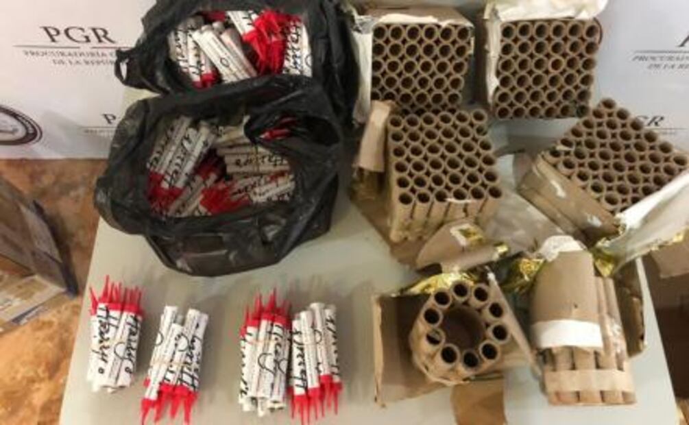 PGR decomisa cargamento de pirotecnia en Mérida