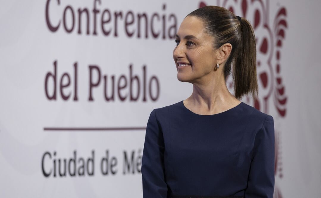 Conferencia matutina de la presidenta Claudia Sheinbaum en Palacio Nacional el 8 de agosto de 2025. Foto: Presidencia