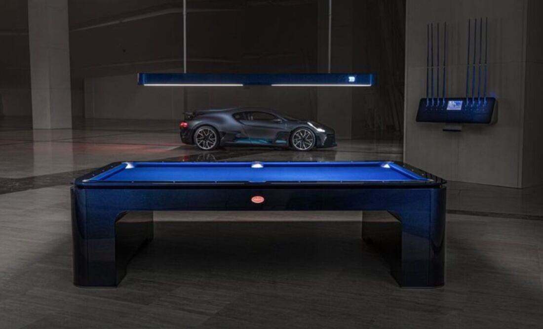 Bugatti presenta la primera mesa de billar inspirada en sus autos