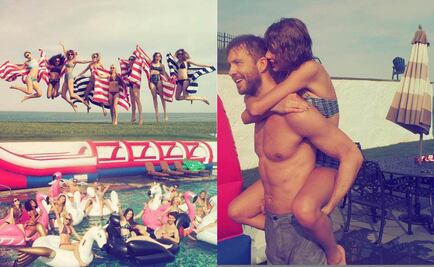 Taylor Swift y Calvin Harris festejan juntos a EU