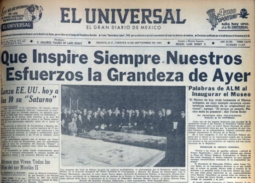 Así abrió sus puertas por primera vez el Museo Nacional de Antropología