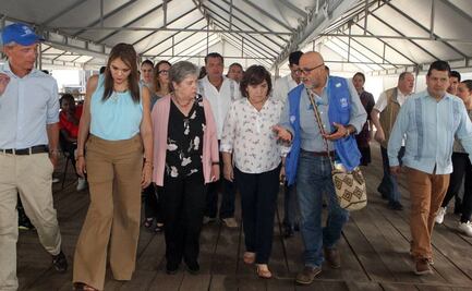 Canciller Alicia Bárcena supervisa espacios de atención a migrantes en Chiapas