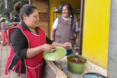 El placer de recibir a los visitantes