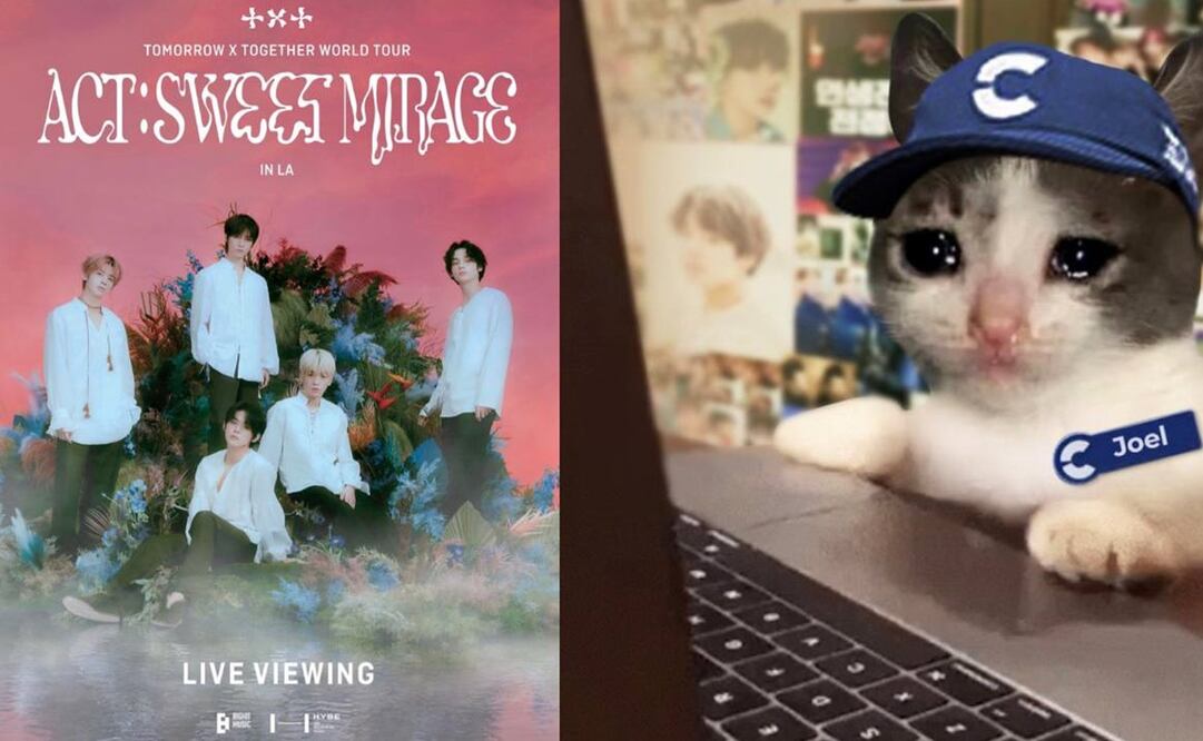 Memes que dejó la preventa de la banda surcoreana TXT. Foto: Twitter @Cinepolis