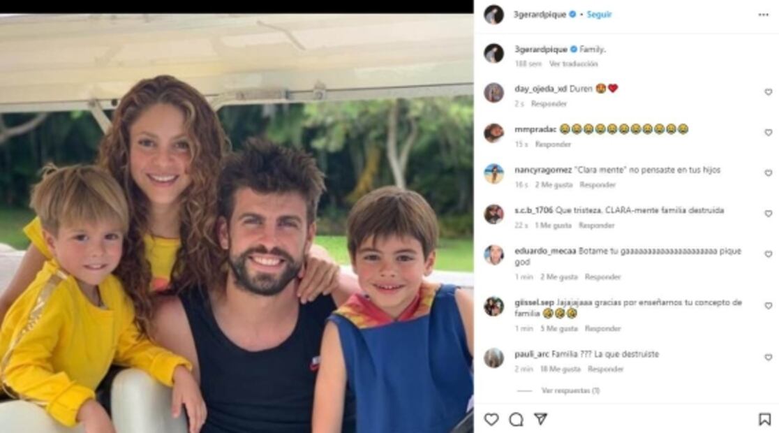 Piqué sube foto con Clara Chía a Instagram, pero… ¡aún no borra las de Shakira!