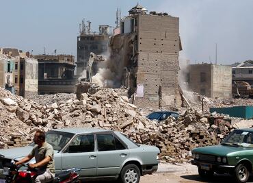 Autoridades de Egipto derriban barrio histórico de El Cairo