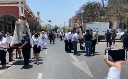 Pese a contingencia, alcalde en Jalisco participa en procesión religiosa