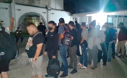 Hallan a 54 migrantes en autobús de pasajeros en Altamira, Tamaulipas; 13 son menores de edad