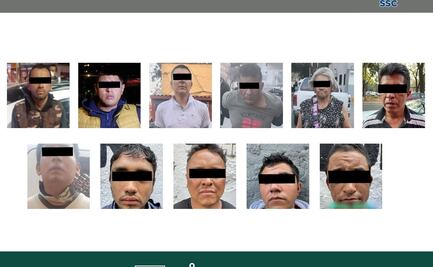 Detienen a 11 presuntos delincuentes durante operativo en la alcaldía Cuauhtémoc