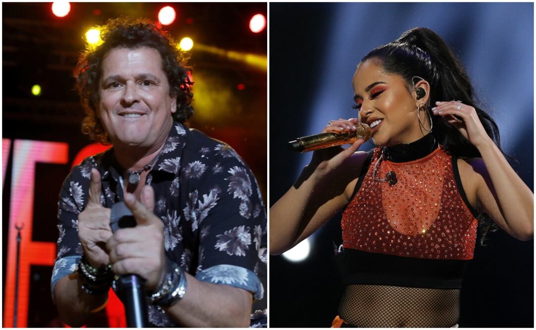 Carlos Vives y Becky G. Fotos: Archivo