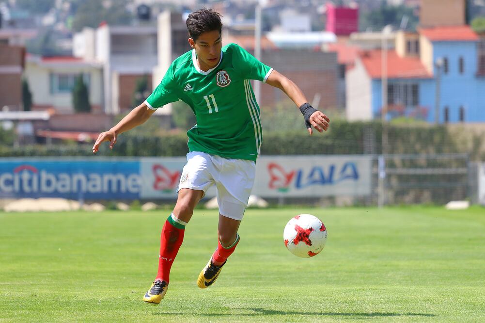 Imago7. Diego Lainez durante un juego de la selección Sub-17