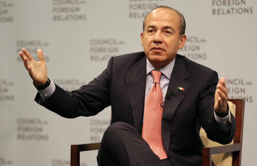 El ex presidente Felipe Calderón se solidarizó con los integrantes de la Caravana Migrante. Foto: Archivo/EL UNIVERSAL