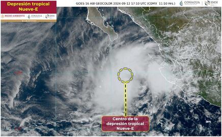 Suspenden clases en Baja California Sur por depresión tropical Nueve-E; se espera que mañana toque tierra