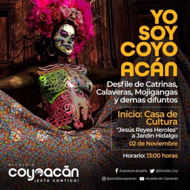 Estas son las actividades que se llevarán a cabo por Día de Muertos en Coyoacán 