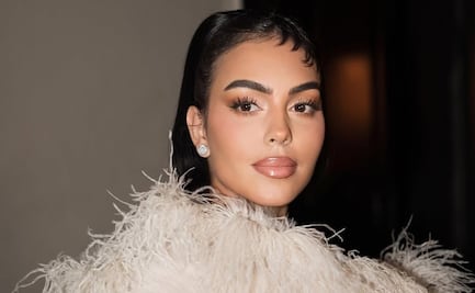 El total look de piel de Georgina Rodríguez en Paris Fashion Week