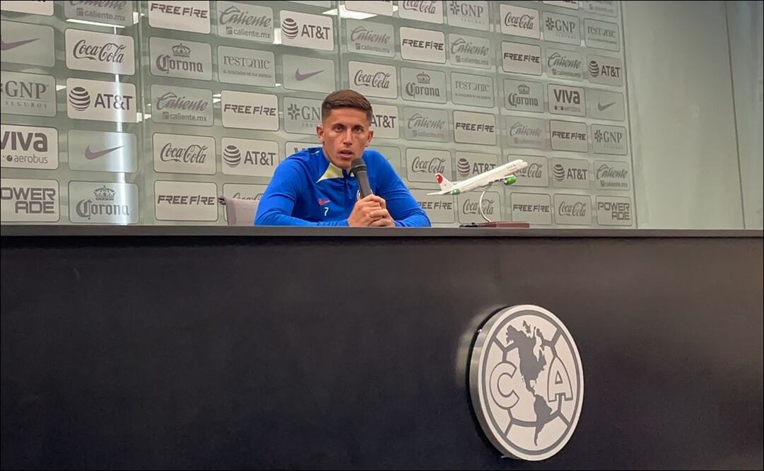 El atacante uruguayo Brian Rodríguez afirma que “sí hay autocritica” al interior del América / FOTO: Miguel Flores