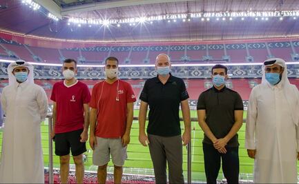 Gianni Infantino estrena el Estadio Al Bayt, sede inaugural del Mundial de Qatar 2022