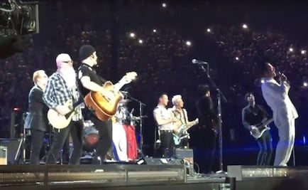 Eagles of Death Metal play with U2 in Paris