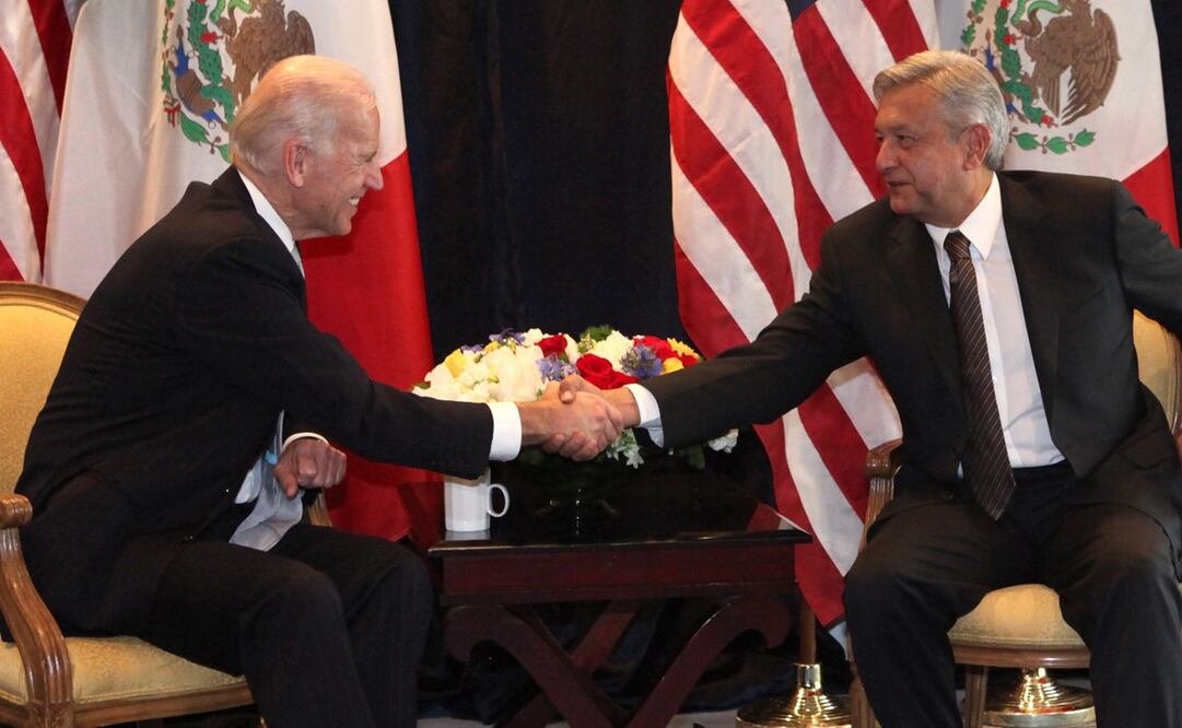 Foto: Imagen de marzo 2012 cuando el entonces candidato presidencial por el PRD se reunió con Joseph Biden, quien fungía como vicepresidente de EU / Archivo. EFE