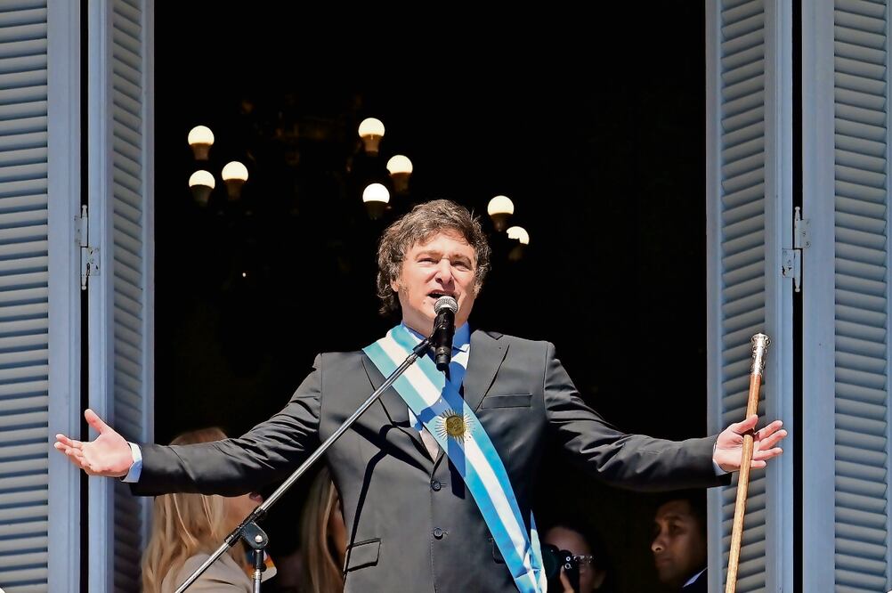 Javier Milei, presidente de Argentina, el 10 de diciembre pasado, en Buenos Aires. Foto: Germán García Adrastl Xinhua