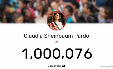 Sheinbaum celebra un millón de suscriptores en YouTube; espera su Botón de Oro para presumirlo en la mañanera