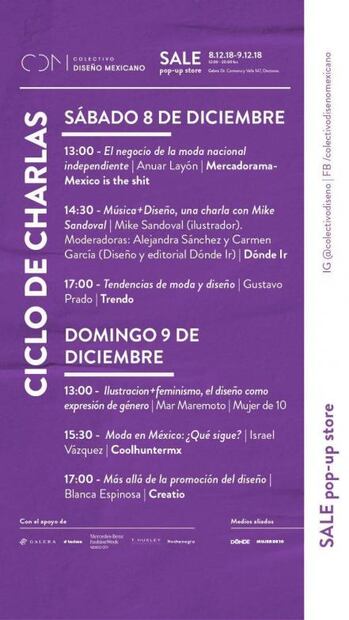 Colectivo Diseño Mexicano presenta ciclo de charlas y pop up store