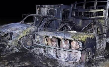 Estallan tres camionetas en comunidad de Santa Ana Ahuehuepan, Hidalgo