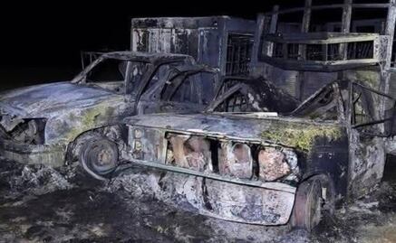 Estallan tres camionetas en comunidad de Santa Ana Ahuehuepan, Hidalgo