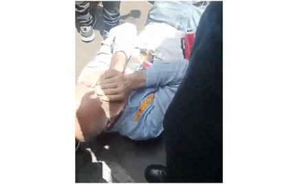 VIDEO: Personal de seguridad agrede a Magistrado José Manuel Alba en puerta del Congreso de Veracruz