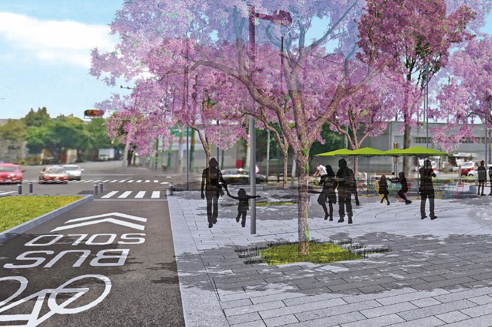 El gobierno de la Ciudad de México informó que con la rehabilitación de este lugar se recuperarán 2 mil 260 metros cuadrados en favor de los peatones (ESPECIAL)