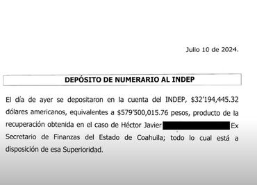 AMLO anuncia que van para deportistas olímpicos 32 mdd de extesorero de Coahuila que devolvió EU